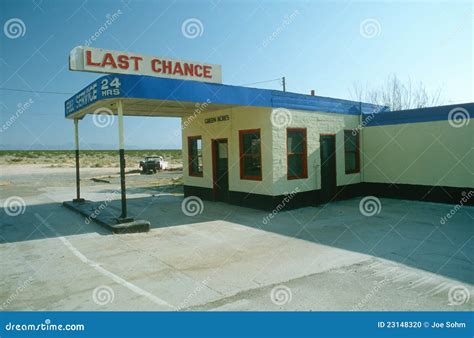 Last Chance Gas Station Editorial Image - Image: 23148320