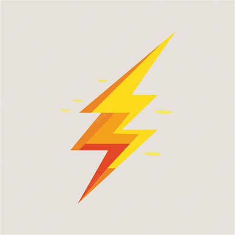 Premium Vector | A drawing of a lightning bolt.