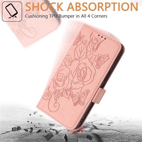For Infinix Hot G Embossed Rose RFID Anti Theft Leather Phone Case