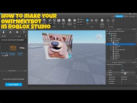 How To Make Your Own Nextbot In Roblox Studio YouTube