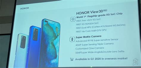 Honor View 30 Pro and 9X Pro will be available globally in Q1 2020 ...