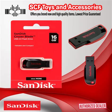 Sandisk Cruzer Blade 16gb Usb 2 0 Flash Drive Original Lazada Ph