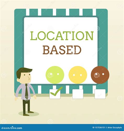 Word Writing Text Location Based Business Concept For Mobile Marketing