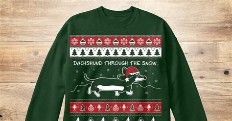 Dachshund Through the Snow Sweater | Ugly Christmas Sweaters With ...