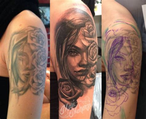 Maui Meherzi Portrait CoverUp Tattoos Von Tattoo Bewertung De