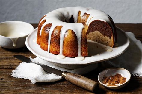 Marbled Spiced Sour Cream Bundt Cake Recipe Recipes Au