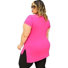 Blusa Feminina Tapa Bumbum Plus Size Long Line Vest Legging Academia