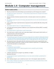 1 5 ComputerManagement ANSWERS Docx Computers Part Of Your Life