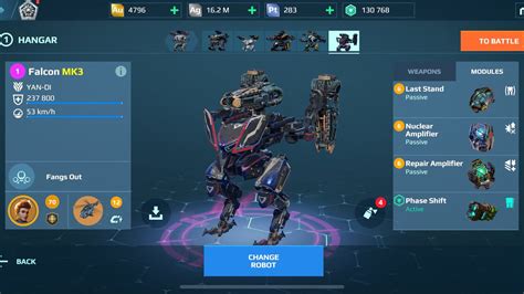 Falcón with New Weapons War Robots Gameplay YouTube