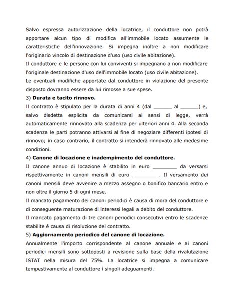 Fac Simile Contratto Di Locazione A Uso Abitativo Come E Dove Scaricarlo