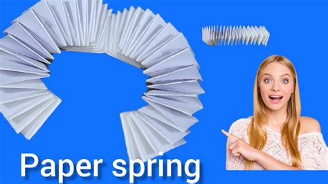 How To Make Paper Spring Paper Spring Kasia Banate Hai Easy Making Crafts Youtube