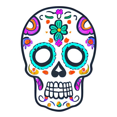 Sugar Skull Day Of The Dead Repeating Pattern Cartoon Style · Creative