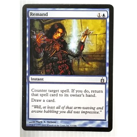 Mtg Card Black Core Legacy Set Instant Remand Magic The