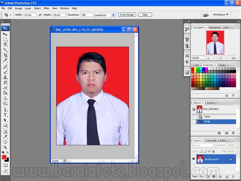 Cara Mudah Mengganti Background Pas Foto Belajar Photo