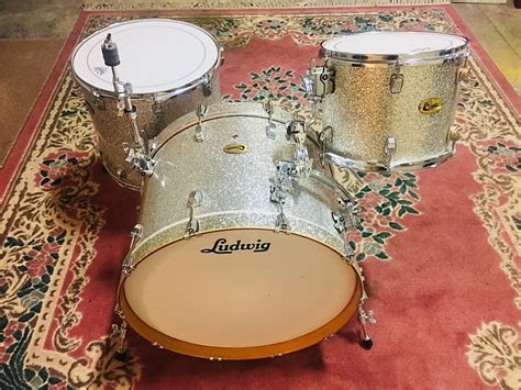 Ludwig Centennial Silver Sparkle 13 18 24 Reverb