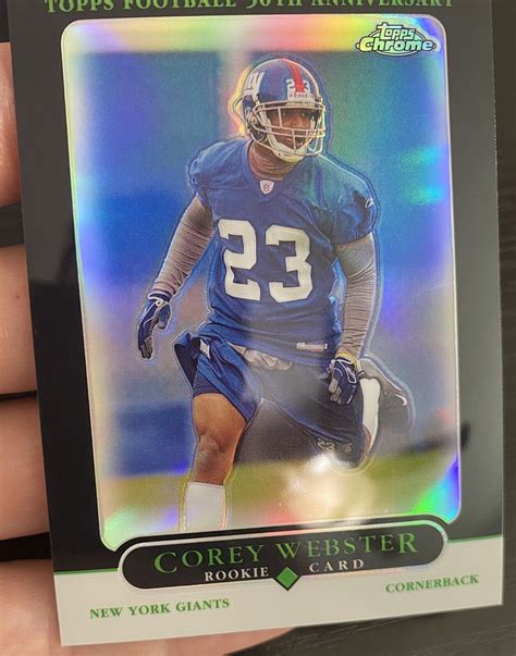 2005 Topps Chrome Black Refractor 266 Corey Webster 100 RC For