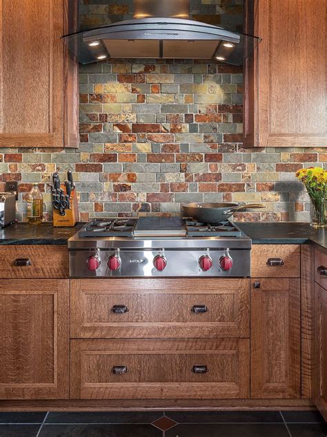 Rusty Brown Slate Backsplash Kitchen Mosaic Tile BA1063 1 Espresso