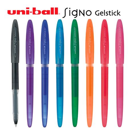 Uni Ball Signo Gelstick Gel Pens Wallet Of 8 The Office Shoppe