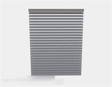 Gray Venetian Blinds Free 3d Model - .Max - Open3dModel