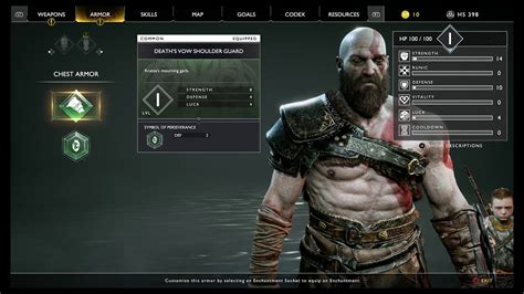 God Of War Pre Order Deaths Vow Shoulder Guard Gauntlets And Belt