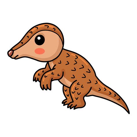 Cute little pangolin cartoon character 14467703 Vector Art at Vecteezy