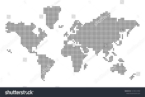 World Map Dots Vector Stock Vector Royalty Free 1519514705 Shutterstock