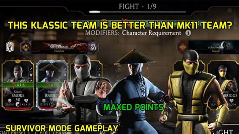 Mk Mobile Klassic Raiden Maxed Points In Survivor Mode This Klassic