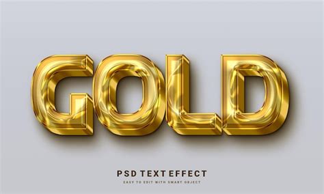 Efecto De Texto Dorado De Lujo De Psd Archivo Psd Premium