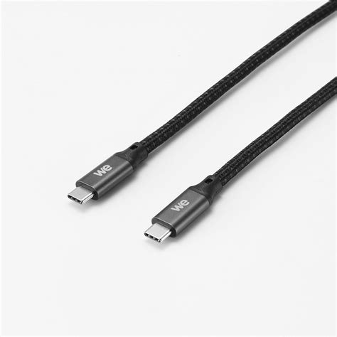 We Câble Usb C Mâle Usb C Mâle Mâle Nylon Tressé 2m Usb 3 2