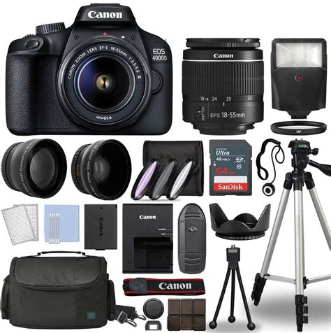 Фотоаппарат Canon EOS 4000D Комплект — купить в интернет-магазине OZON ...