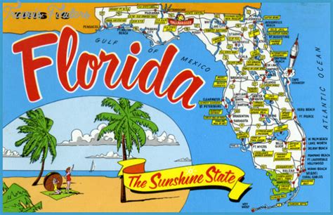 Florida Map Tourist Attractions - TravelsFinders.Com