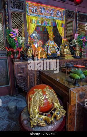 Tainan Taiwan February 4 2023 Statue Of The Chinese Goddess Mazu