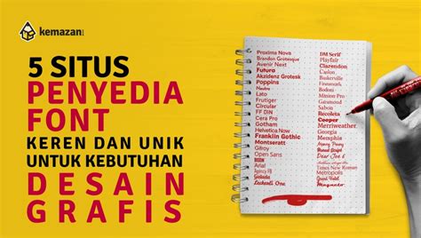 Situs Penyedia Font Keren Dan Unik Untuk Kebutuhan Desain Grafis