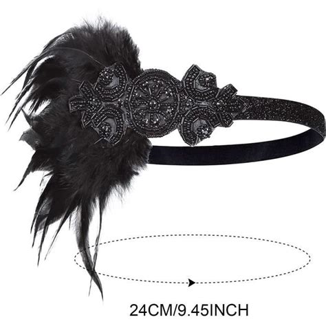 1920S Bandeau De Plumes Pour Femme Bandeau Gatsby Bandeau Cheveux