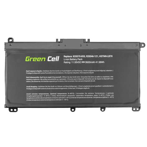 Green Cell Laptop Akku Tf Xl Hstnn Lb X F R Hp