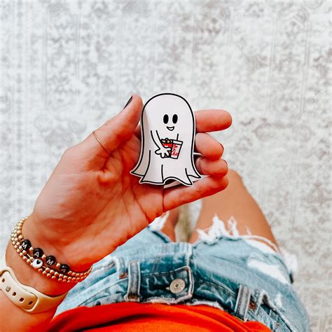 Chick-Fil-A Ghost Sticker - Kayla Makes