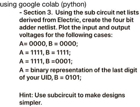 Solved This Is The Rd Time I Need Python Code For A Bit Adder