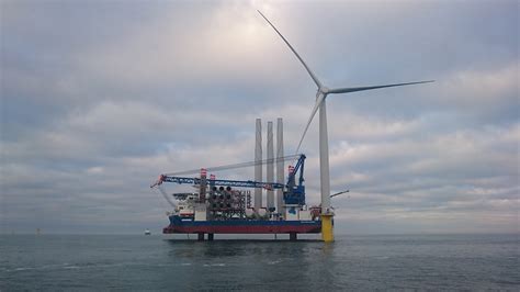 First Turbine In Place At Dudgeon Offshore Wind Farm North American