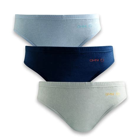 OMNI By SO EN Men S 3in1 OMNICS Collection Cotton Bikini Inside Briefs