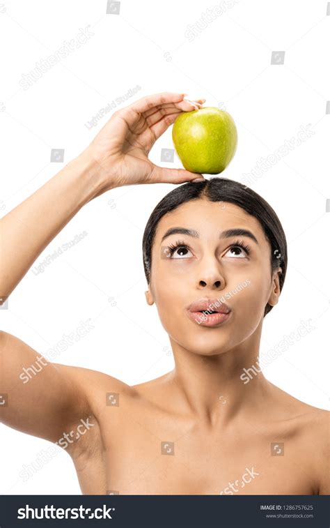 Beautiful Naked African American Girl Holding Stock Photo Shutterstock