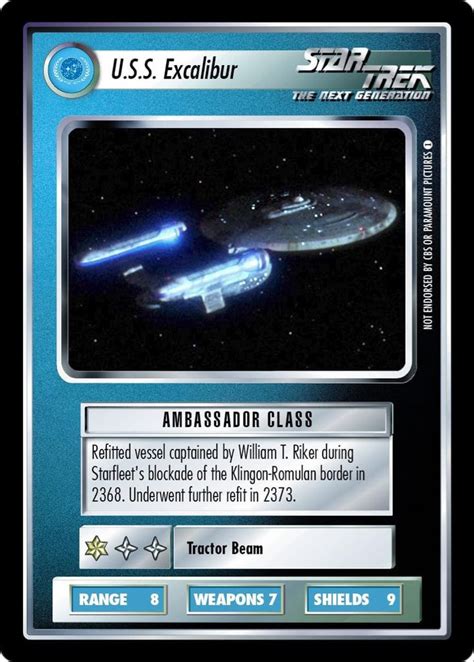 Uss Excalibur Star Trek Ccg Star Trek Online Star Trek Ships