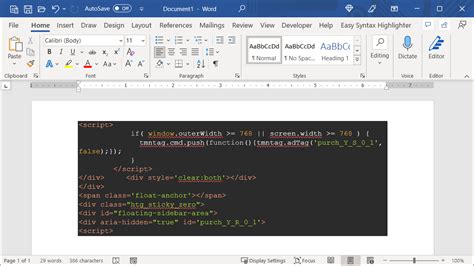 4 maneiras de inserir um comando ou bloco de código no Microsoft Word