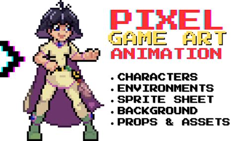 Animate Pixel Character Pixel Game Art 2d Sprite Sheet 2d Pixel Art