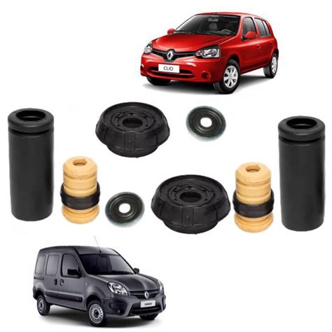 Kit Coxim Batente Amortecedor Dianteiro Renault Clio Kangoo Submarino