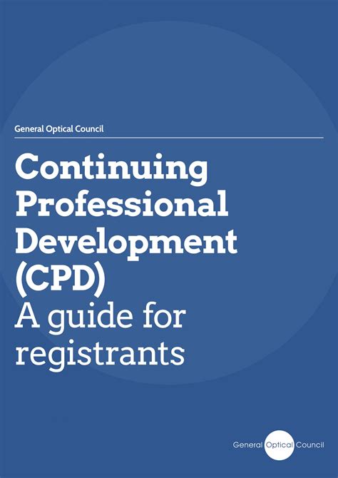 Goc Publishes New Cpd Guidance For Registrants Abdo