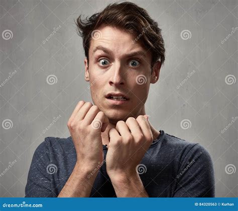 Shocked Man Face Stock Image Image Of Amazement Openeyed 84320563