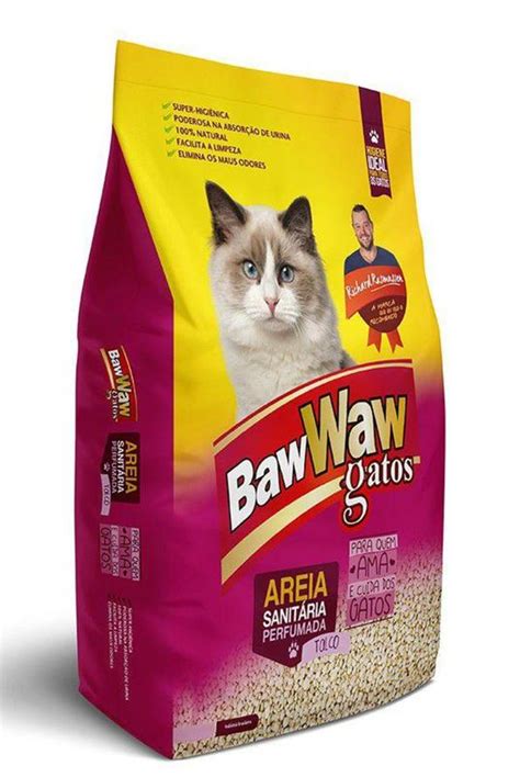 Areia Sanitaria Perfumada Para Gatos Kg Baw Waw Areia Para Gato