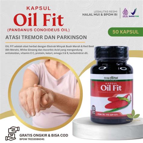 Jual Oil Fit Kapsul Minyak Buah Merah Papua Obat Parkinson Obat Tremor