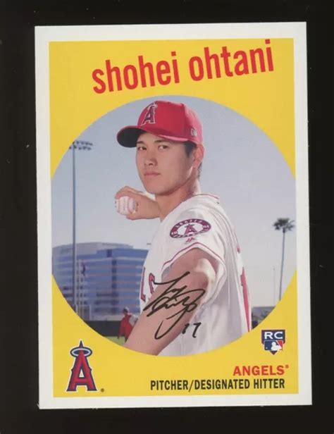 2018 Topps Archives 50 Shohei Ohtani Los Angeles Angels Recrue Rc Eur