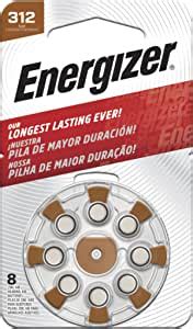 Piles Energizer EZ Turn Lock Format 312 pour prothèses auditives